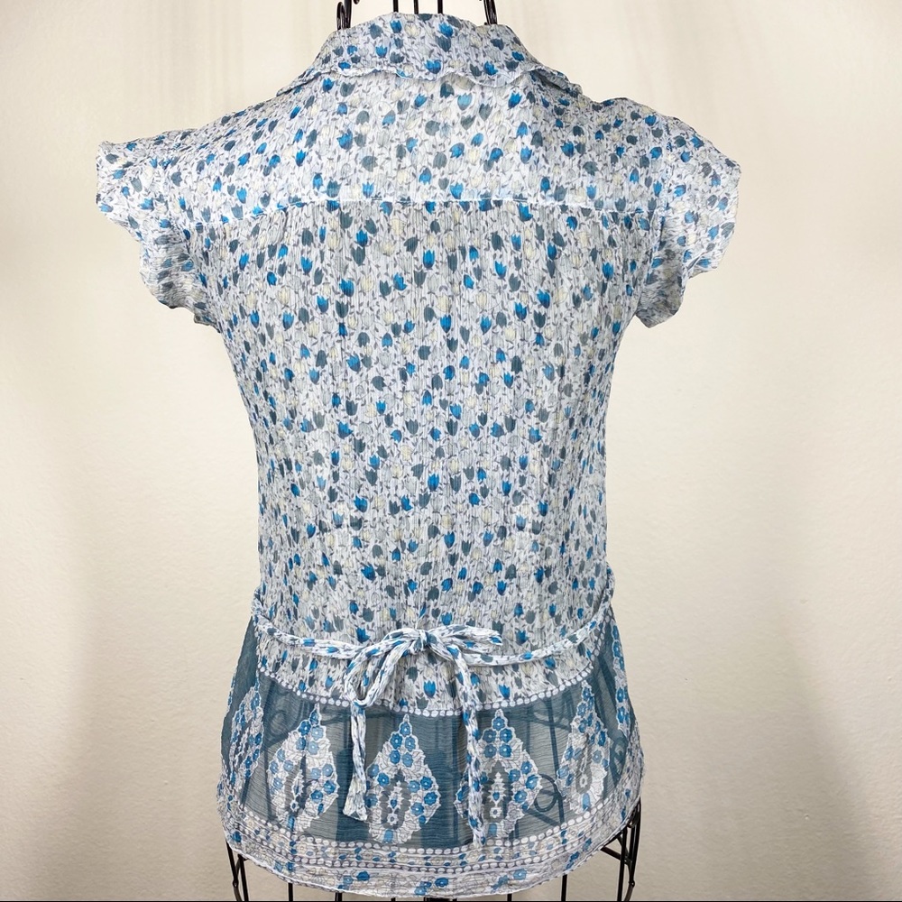 See By Chloe Anthropologie Silk Blouse Size 2 - Picture 3 of 8